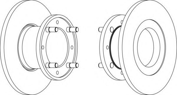 FERODO DDF006-1 Brake Disc